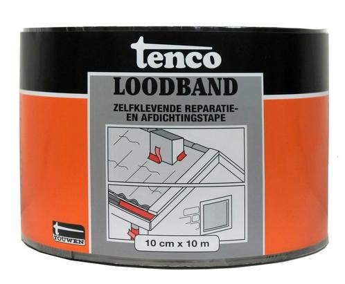 Tenco loodband zelfklevend 100mm x 10m, Doe-het-zelf en Verbouw, Isolatie en Afdichting, Nieuw, Verzenden