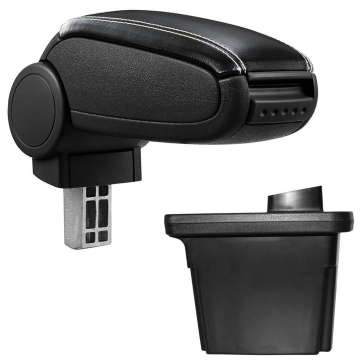 Armsteun Hyundai i30 2007-2012 kunstleer zwart wit stiksel, Auto diversen, Auto-accessoires, Verzenden