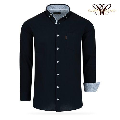 2dekans | Cappuccino Italia Overhemd Zwart Maat L, Kleding | Heren, Overhemden, Zwart, Zo goed als nieuw, Ophalen of Verzenden