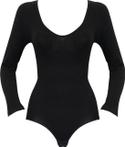 MAGIC Bodyfashion Longsleeve Bodysuit Bamboo Bamboo Black Vr