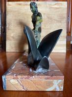 sculptuur, non saprei - 37 cm - Messing, Steen