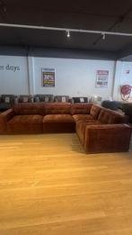 Enorme loungebank super comfortabel hoekbank brique bruin, Huis en Inrichting, Banken | Complete zithoeken, Ophalen, Nieuw, Stof
