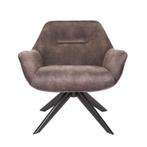 Set van 4 Draaistoel 'Vegas' Velours Taupe