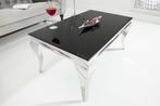 Elegante salontafel MODERN BAROK 100cm zilver met zwart, Huis en Inrichting, Ophalen of Verzenden, Nieuw