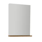 Badkamerspiegel BWS Elmas 56.2x44x9.5cm Met Planchet Bruin, Ophalen of Verzenden, Nieuw, Bad