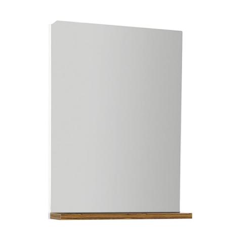 Badkamerspiegel BWS Elmas 56.2x44x9.5cm Met Planchet Bruin, Doe-het-zelf en Verbouw, Sanitair, Bad, Nieuw, Ophalen of Verzenden