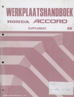 1992 Honda Accord Werkplaatshandboek Supplement, Auto diversen, Handleidingen en Instructieboekjes, Verzenden