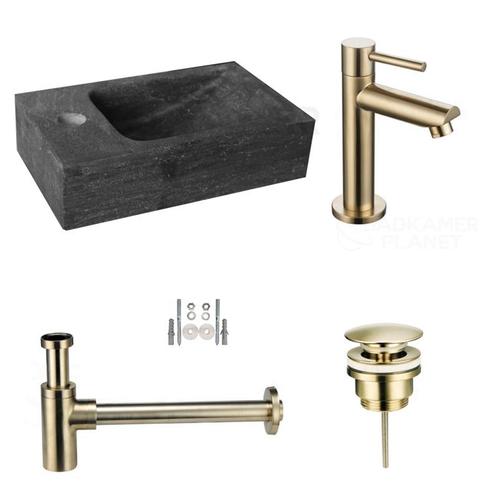 Sani Royal Hardstenen Fonteinset Mini met Kraan,, Tuin en Terras, Waterpartijen en Fonteinen