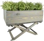 Esschert Design Plantenbak met opvouwbare voet - 58 x 38 x, Tuin en Terras, Bloempotten, Nieuw, Verzenden