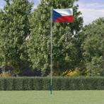 vidaXL Vlag met vlaggenmast Tsjechië 6,23 m aluminium, Verzenden, Nieuw