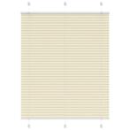 vidaXL Plissé rolgordijn 105x100cm stofbreedte 104,4cm, Verzenden, Nieuw, Crème