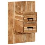 vidaXL Nachtkastje 60x32x80 cm massief acaciahout, Verzenden, Nieuw, Hout
