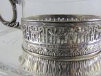 Art Nouveau - Kop en schotel - .950 zilver, Antiek en Kunst