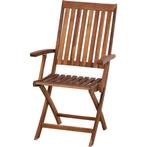 Siena Garden Paleros klapstoel acaciahout 65x53 cm - Bruin, Tuin en Terras, Tuinstoelen, Ophalen of Verzenden, Nieuw