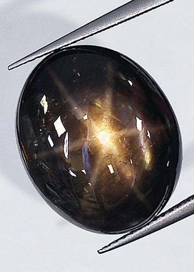 Zwart Stersaffier - 29.36 ct - Instituto Gemólogico Español, Sieraden, Tassen en Uiterlijk, Edelstenen