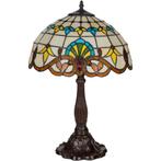 Tiffany tafellamp – Ø 40 × H 57 cm – Klassiek sierpatroon, Verzenden, Nieuw