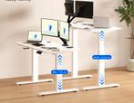 Zit sta bureau - Elektrisch - Verstelbaar - 110 x 54 cm - QB, Huis en Inrichting, Bureaus, Verzenden, Zo goed als nieuw