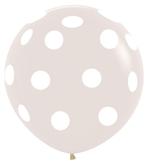 Ballonnen Polka Dots Crystal Clear 91cm 2st, Nieuw, Verzenden