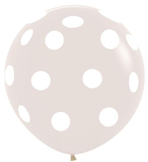 Ballonnen Polka Dots Crystal Clear 91cm 2st, Hobby en Vrije tijd, Feestartikelen, Nieuw, Verzenden