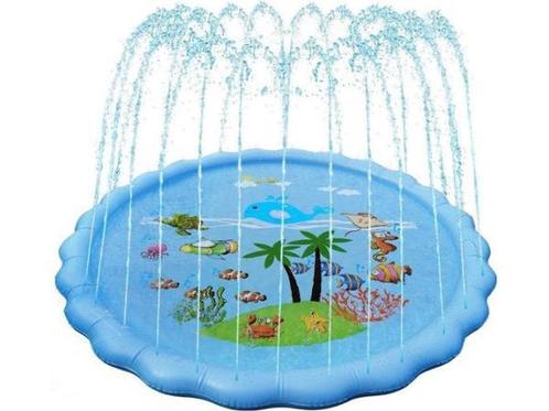 Veiling - iBello Sprinkler Waterspeelmat Oceaan Blauw 170 cm, Tuin en Terras, Zwembad-toebehoren, Nieuw