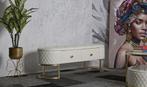 BANK MET LADES SHARON CM 120X40X43, Ophalen of Verzenden, Nieuw