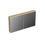 Spiegelkast Forzalaqua Uni 120x68.5x12.5 Cm 2 Deuren, Huis en Inrichting, Badkamer | Badkamermeubels, Ophalen of Verzenden, Nieuw