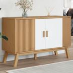 vidaXL Dressoir OLDEN 114x43x73,5 cm massief grenenhout wit, 100 tot 150 cm, Verzenden, Nieuw, Grenenhout