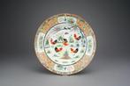 bord - Porselein - Five Cantonese Roosters - China - jaren