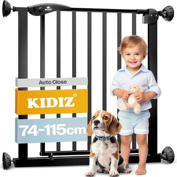 KIDIZ® Traphekje zonder boren - Veiligheidshekje - 74-87cm - beschikbaar voor biedingen