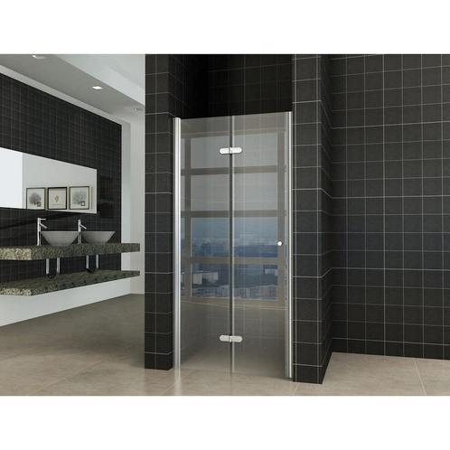 BWS Vouwbare Nisdeur Links 100x202 cm 8mm NANO Harmonica, Doe-het-zelf en Verbouw, Sanitair, Douche, Nieuw, Ophalen of Verzenden