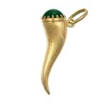 Hanger - 18 karaat Geel goud - 2.25ct. tw. Jade, Sieraden, Tassen en Uiterlijk, Antieke sieraden