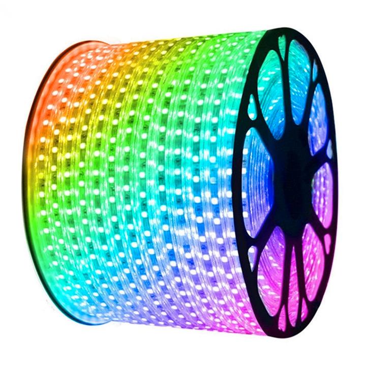 LED lichtslang RGB | 230V AC - 7W - 60 LEDs/m | waterdicht, Huis en Inrichting, Lampen | Overige, Nieuw, Verzenden