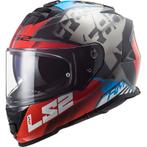 LS2 FF800 Storm Sprinter Zwart Rood Titanium Integraalhelm, Nieuw met kaartje, Overige merken, Heren, Verzenden