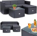 KESSER® Aruba Loungeset Polyrotan 3-zitplaatsen tuinbank, Ophalen of Verzenden, Zo goed als nieuw