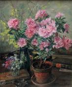 Georg Wolf (1882-1962) - Azalea flowers in a pot, Antiek en Kunst