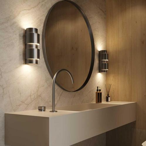 Wandlamp Martens & Meijer Sofia 26x10 Cm Rond Geborsteld, Doe-het-zelf en Verbouw, Sanitair, Ophalen of Verzenden