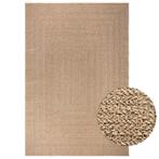 vidaXL Buitenkleed Jute Look 200x290 - Tweedekansje! OP=OP, Huis en Inrichting, Stoffering | Tapijten en Kleden, Natuurlijk, Ophalen of Verzenden