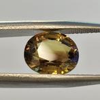 1 pcs Groen, Oranje, Geel, Bruin Alexandriet - 3.36 ct -, Nieuw