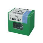 Fadix Metrische schroef M 4x20mm - 50 stuks, Doe-het-zelf en Verbouw, IJzerwaren en Bevestigingsmiddelen, Verzenden, Nieuw