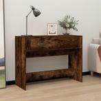 vidaXL Wandtafel 100x39x75 cm bewerkt hout gerookt, Huis en Inrichting, 100 tot 150 cm, Verzenden, Nieuw, 75 cm of meer