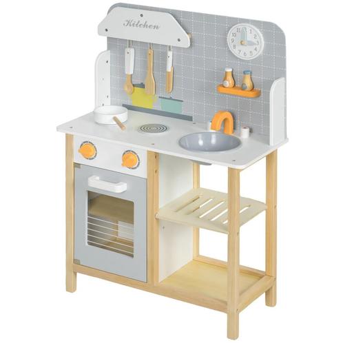 TRUUSK AIYAPLAY Kinderkeuken Speelkeuken Met Kookplaat, Oven, Kinderen en Baby's, Speelgoed | Speelkeukens, Nieuw, Verzenden