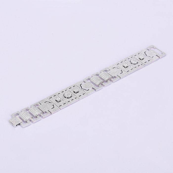 Armband - 14 karaat Witgoud - 21.43ct. tw. Diamant, Sieraden, Tassen en Uiterlijk, Armbanden