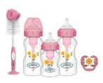Dr Browns Options+ Anti-colic Roze Brede Hals Gift Set, Verzenden, Nieuw