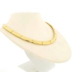 18 Krt. Massief gouden dames collier | 42 cm (ketting), Ophalen of Verzenden, Gebruikt, Overige kleuren, Goud