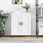 vidaXL Dressoir 69,5x34x90 cm bewerkt hout wit, Huis en Inrichting, Kasten | Dressoirs, Verzenden, Nieuw, 50 tot 100 cm, 25 tot 50 cm