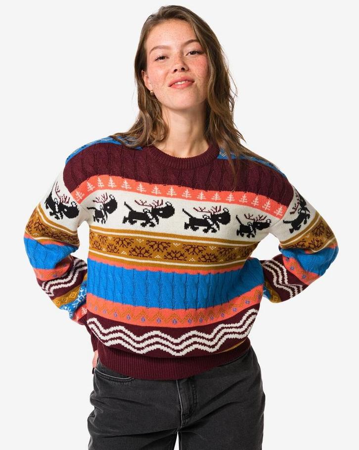 HEMA Takkie kersttrui voor volwassenen multi, Kleding | Heren, Overige Herenkleding, Nieuw, Verzenden