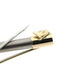 Bicolor gouden dynamische broche, Ophalen of Verzenden, Gebruikt, Overige kleuren, Goud