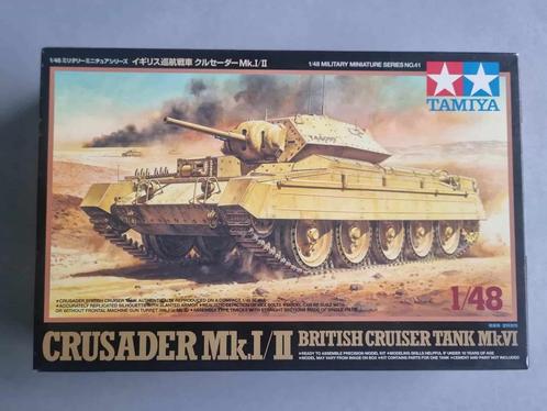 Tamiya 32541 Crusader Mk.I/II 1:48, Hobby en Vrije tijd, Modelbouw | Auto's en Voertuigen, Tamiya, Verzenden