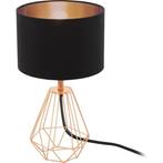 EGLO Carlton 2 Tafellamp - E14 - 30,5 cm - Koper/Zwart, Ophalen of Verzenden, Zo goed als nieuw