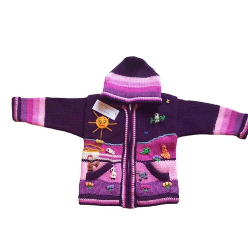 Kinder vest met rits, alpaka kinderjacken, kinder jacks, Kinderen en Baby's, Kinderkleding | Maat 104, Jongen of Meisje, Nieuw